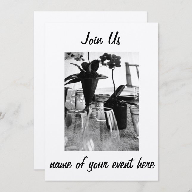 ADERIR A NÓS POR ____ - CONVITE ***PARA EVENTOS*** (Frente/Verso)