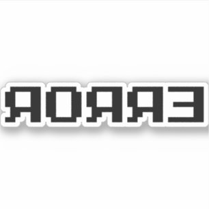 Adesivo Я OЯ Я Eixo   ERRO