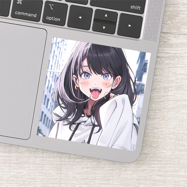 Adesivo シール｜あっかんベーJK｜寿司娘 GenerativeAI (Detalhe)