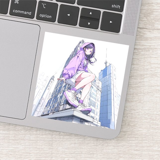 Adesivo シール Seal｜パープルJK Purple ｜寿司娘 GenerativeAI (Detalhe)