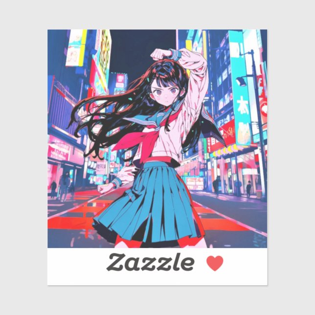 Adesivo シール Seal｜今日もお疲れポーズ 寿司娘 GenerativeAI (Folha)