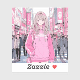 Adesivo シール Seal|Pretty Pink 寿司娘 GenerativeAI