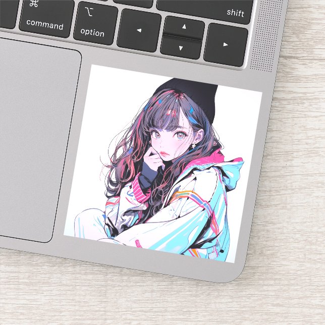 Adesivo ニット帽JKシール｜寿司娘 Seal GenerativeAI (Detalhe)