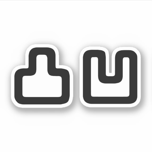 Adesivo 凸 凹 Dekoboko で こ ぼ こ (Frente)