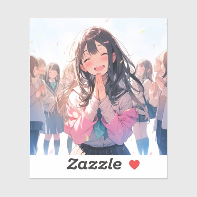 Adesivo 【感謝シール】ありがとうJK｜寿司娘 GenerativeAI (Folha)