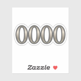 Adesivo 0000 Angel Number Expantion Sticker