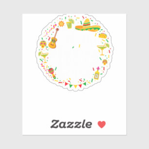 Adesivo 05.Cinco De Mayo Deixa A Fiesta Começar Margarita 