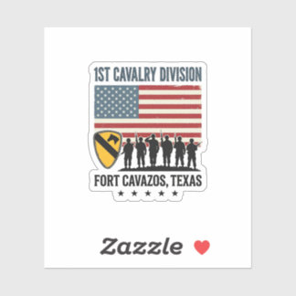Adesivo 1ª Divisão de Cavalaria Fort Hood Camisa Militar V
