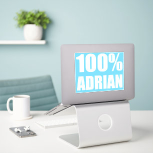 Adesivo 100% do nome Adrian