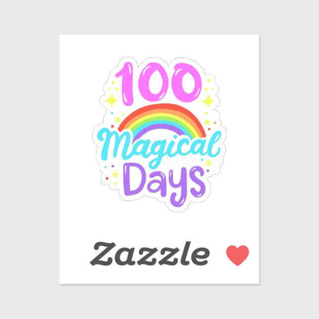 Adesivo 100th Day of School 100 Days 35 (Folha)