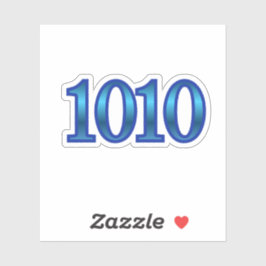 Adesivo 1010 Angel Number Intuition