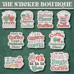 Adesivo 10 Em Um Café Festivo Festivo Festivo Cuto e Cheer