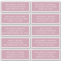 10 Nome de Convidado Individual Endereço Parte Cas