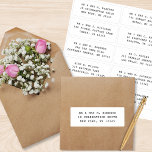 Adesivo 10 Nome de Convidado Individual Endereço Parte Cas<br><div class="desc">10 Autocolantes de Nome de Convidado Individuais Os Autocolantes de Script Preto de Casamento de Partido de Endereços Negra contêm 10 autocolantes com o nome de convidado e endereço individuais em cada adesivo em preto sobre um fundo branco. Também perfeito para Natal e Cartões de natal, convites de aniversário, convites...</div>