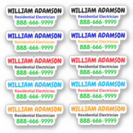 Adesivo 10pcs - Promocional Eletroncos de Chamada