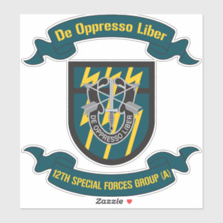 Adesivo 12 Especial Forces Group (Airborne) 12 SFG
