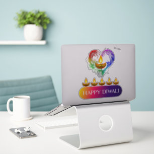 Adesivo #12.Happy Diwali, o festival de luzes da Índia