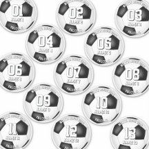 13 jogadores de futebol personalizados individualm