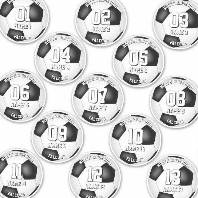 Adesivo 13 jogadores de futebol personalizados individualm (Criador carregado)