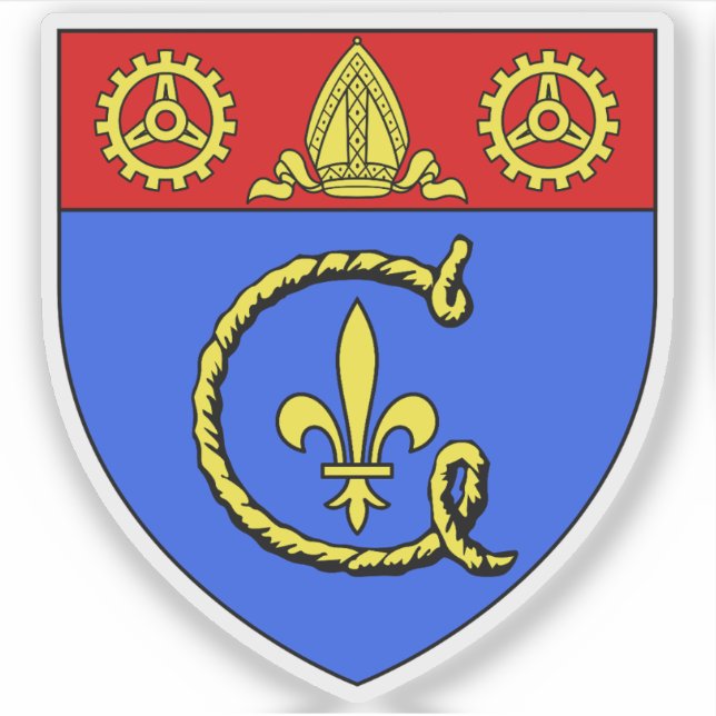 Adesivo 13 (XIII) arrondissement de Paris - Gobelins (Frente)