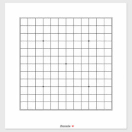 Adesivo 13x13 Goban - 14 x 14" personalizável transparente