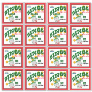 Adesivo 14 x 14 Bingo