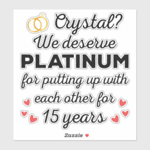 Adesivo 15 Casamento I - Casal Engraçado Cristal