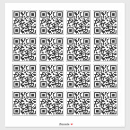 Adesivo 16 Código QR personalizado fácil de fazer