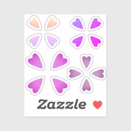 Adesivo 16 Corações pequenos