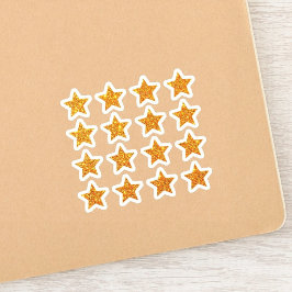 Adesivo +16 Estrelas Brilhantes | Recompensa de Estrela Do