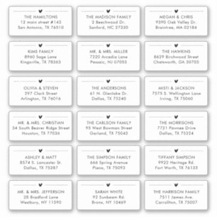 Adesivo 18 Endereço Individual do Beneficiário do Casament