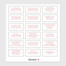 18 Nome de Convidado de Casamento Individual Ender