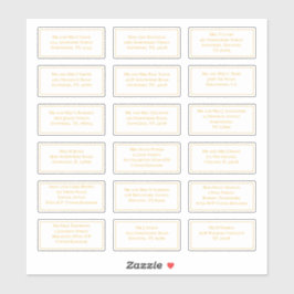 Adesivo 18 Nome do Destinatário Individual Endereço Branco