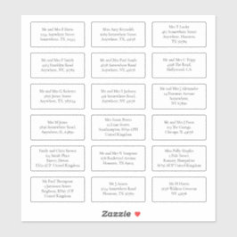 Adesivo 18 Nome do Destinatário Individual Endereço Mail S