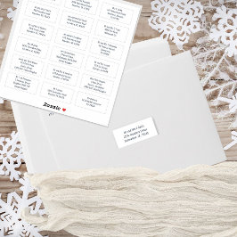 Adesivo 18 Nome do Destinatário Individual Endereço Marinh