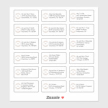 18 Nome individual Endereço Sans Serif Logotipo da