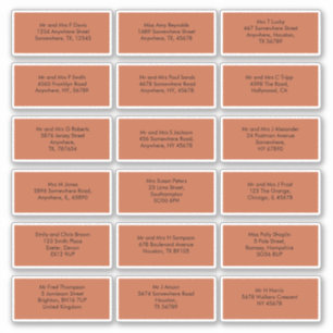 Adesivo 18 Nomes de Convidados Individuais Dizem Respeito 