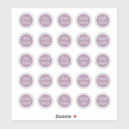 Adesivo 1,14" Frasco Cosmético Mini Personalizável Lavanda