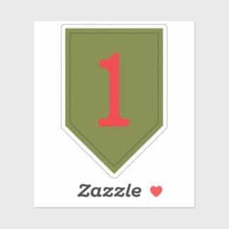 Adesivo 1rua Divisão de Infantaria dos EUA O Sistema Verme