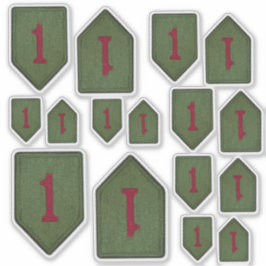 Adesivo 1rua INF Infantry Division Big Red 1 Contour