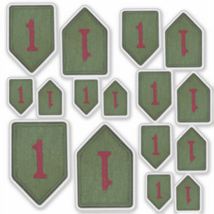 Adesivo 1rua INF Infantry Division Big Red 1 Contour