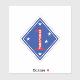 Adesivo 1rua Marine Division Patch (Estados Unidos)