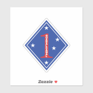 Adesivo 1rua Marine Division Patch (Estados Unidos)