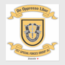 Adesivo 1rua Special Forces Group (Airborne) 1rua SFG