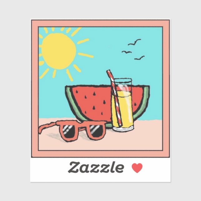 Adesivo 2025 Concurso de criatividade de Verão, Miacademy  (Folha)