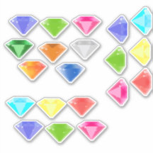 20 Diamantes de Cores Diferentes - Gemas Pedras Pr