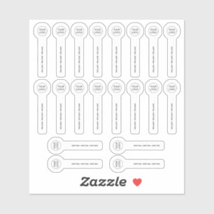 Adesivo 20 Selos De Segurança Transparentes Do Lip Branco