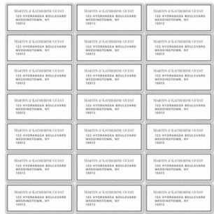 Adesivo 21 Modelo de endereço convidado cada 1,75 x 4,25 