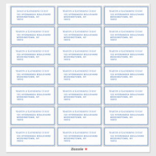 Adesivo 21 Modelo de endereço convidado cada 1,75 x 4,25 p