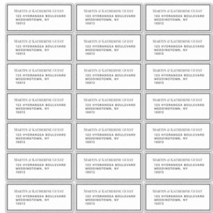 Adesivo 21 Modelo de endereço convidado cada 1,75 x 4,25 p